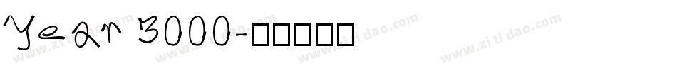 Year 3000字体转换